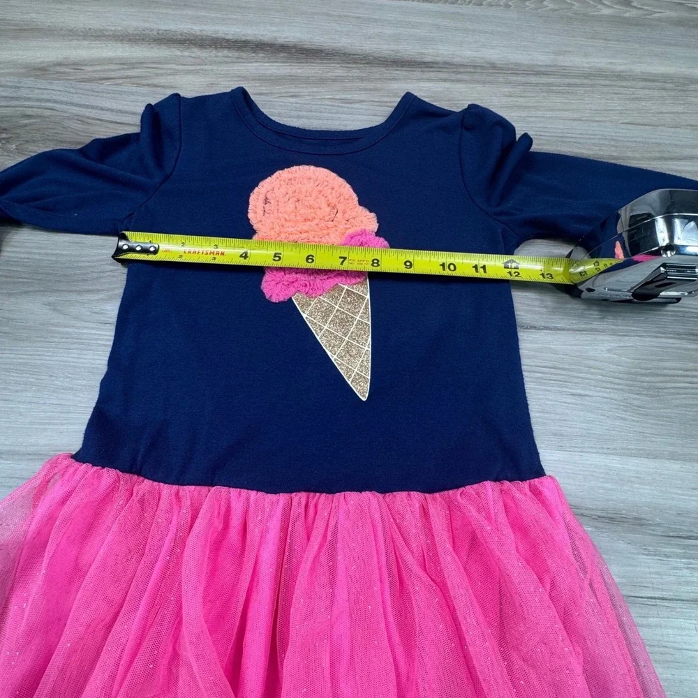 Epic‎ Threads Girls Navy Blue Ice Cream Cone Tulle Dress Size 6